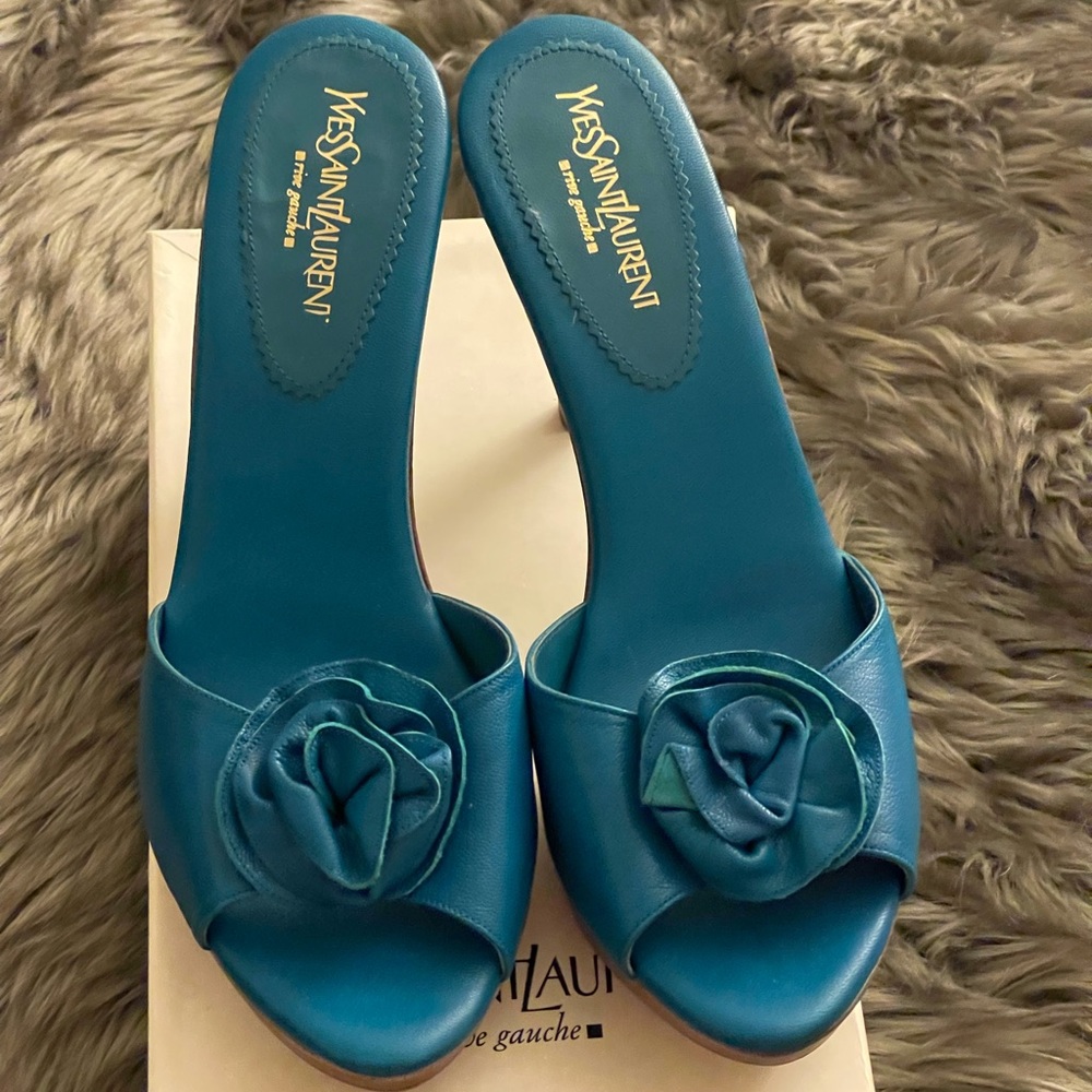 YSL Nadja Rosette Sandal Size 41
